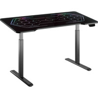 Геймерский стол ErgoSmart Gaming Electric Desk 1360x660x28 (черный/черный)