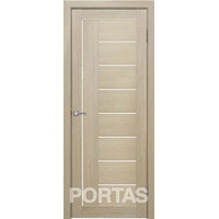 Межкомнатная дверь Portas S29 60x200 (лиственница крем, стекло lacobel белый лак)