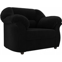 Интерьерное кресло Лига диванов Карнелла 105833 (велюр, черный)
