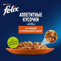 Пресервы Felix Аппетитные кусочки с курицей и томатами в желе 75 г