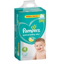 Подгузники Pampers Active Baby-Dry 4 Maxi (132 шт)