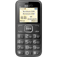 Кнопочный телефон Maxvi B2 Black