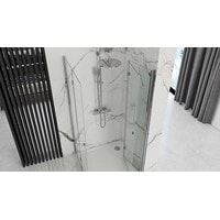 Душевая дверь Rea Fold Modul 120 N2 (хром/прозрачное стекло)