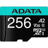 Карта памяти ADATA Premier Pro AUSDX256GUI3V30SA2-RA1 microSDXC 256GB (с адаптером)