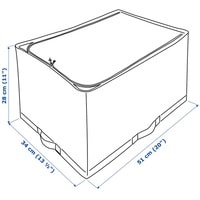 Сумка для хранения Ikea Стук 803.642.75 (белый/серый)