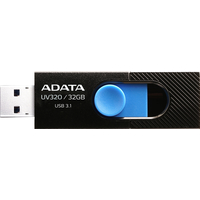 USB Flash ADATA UV320 32GB (черный/голубой)
