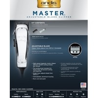 Машинка для стрижки волос Andis Master Adjustable Blade Clipper ML