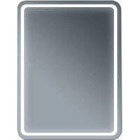  Бриклаер Зеркало Эстель-1 60 LED кнопка (серебристый)