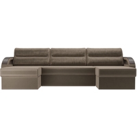 П-образный диван Лига диванов Форсайт 100831 (коричневый)