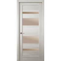 Межкомнатная дверь Belwooddoors Мирелла 80 см (стекло, экошпон, ясень скандинав/мателюкс бронза)