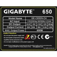 Блок питания Gigabyte GE-C650N-C4 650W