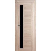 Межкомнатная дверь ProfilDoors 37X 70x200 (капучино мелинга/стекло триплекс черный)