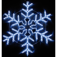 3D-фигура Neon-Night Снежинка (95x95 см, белый мерцающий) [501-338]
