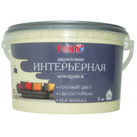 Краска Palizh Интерьерная моющаяся 3.7 кг (ваниль)