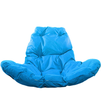 Подвесное кресло M-Group Капля Люкс 11030210 (коричневый ротанг/синяя подушка)