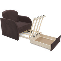 Кресло-кровать Мебель-АРС Малютка (велюр, молочный шоколад НВ-178 13)