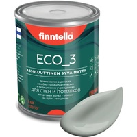 Краска Finntella Eco 3 Wash and Clean Poly F-08-1-1-LG217 0.9 л (серо-зеленый)