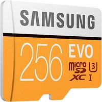 Карта памяти Samsung Evo microSDXC 256GB + адаптер