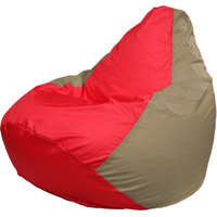 Кресло-мешок Flagman Груша Г2.1-171 (красный/тёмно-бежевый)