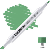 Маркер художественный Sketchmarker Двусторонний G81 SM-G81 (зеленый нил) в Пинске