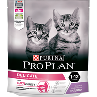 Сухой корм для кошек Pro Plan Junior Delicate с индейкой 0.4 кг
