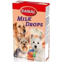Лакомство для собак Sanal молочные дропсы 125 г