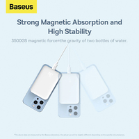 Внешний аккумулятор Baseus Magnetic Mini Wireless Fast Charge Power Bank 10000mAh 20W (белый)