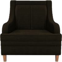 Интерьерное кресло Brioli Луи (велюр, B74 коричневый/светлые ножки)