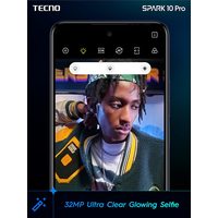 Смартфон Tecno Spark 10 Pro 8GB/256GB + Tecno TWS Earphone BD03 (жемчужный белый)