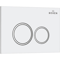 Унитаз подвесной Roxen Antares в комплекте с инсталляцией StounFix Slim 6 в 1 501057 (кнопка: белый глянец)