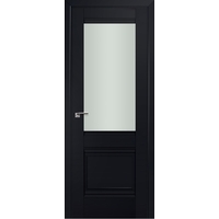Межкомнатная дверь ProfilDoors Классика 2U L 80x200 (черный/стекло матовое)
