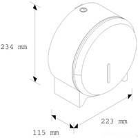 Диспенсер для туалетной бумаги Merida Stella Mini BSM201