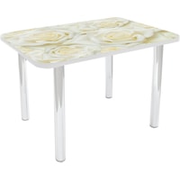 Кухонный стол Solt №164 100x60 (кромка белая/ноги белые)
