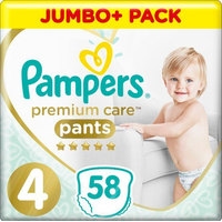 Трусики-подгузники Pampers Premium Care Pants 4 (58 шт)