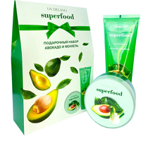 Подарочный набор Liv Delano Superfood Авокадо и фенхель Гель для душа 250 мл + Крем для тела 240 мл