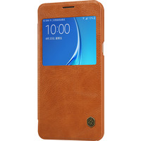 Чехол для телефона Nillkin Qin для Samsung Galaxy J7 (коричневый)