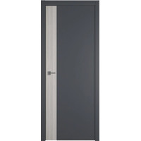 Межкомнатная дверь Юркас Urban V 90x200 (onyx/вставка stone oak/кромка silver edge)