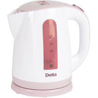 Электрический чайник Delta DL-1326 (белый/сиреневый)