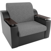 Кресло-кровать Лига диванов Сенатор 100703 80 см (серый/черный)
