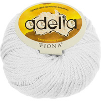 Пряжа для вязания Adelia Fiona 50 г 90 м №002 (белый)