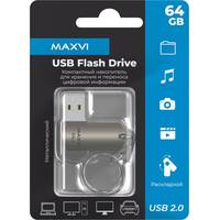 USB Flash Maxvi MR 64GB (серебристый)