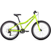 Велосипед Forward Titan 24 1.0 2022 (ярко-зеленый/темно-серый)