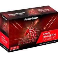 Видеокарта PowerColor Red Dragon Radeon RX 6800 XT OC 16GB GDDR6 AXRX 6800XT 16GBD6-3DHR/OC