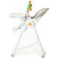Высокий стульчик ForKiddy Podium Toys 0+ (два чехла +х/б вкладыш, бежевый, дуга обезьяна)