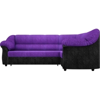 Угловой диван Mebelico Карнелла 60281 (фиолетовый/черный)