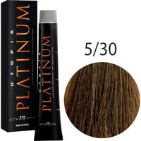 Крем-краска для волос Hipertin Utopik Platinum 5.30 светлый шатен золотистый натуральный 60 мл