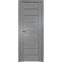 Межкомнатная дверь ProfilDoors 98XN L 80x200 (грувд серый/стекло белый триплекс)
