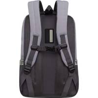 Городской рюкзак Grizzly RU-337-2 (серый/салатовый)