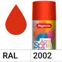 Автомобильная краска MagicLine оранжево-красная RAL 2002 265 г