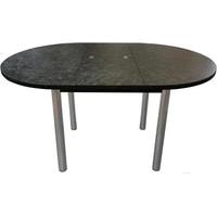 Кухонный стол Solt 110х100-38 (костило темный/ноги круглые хром)